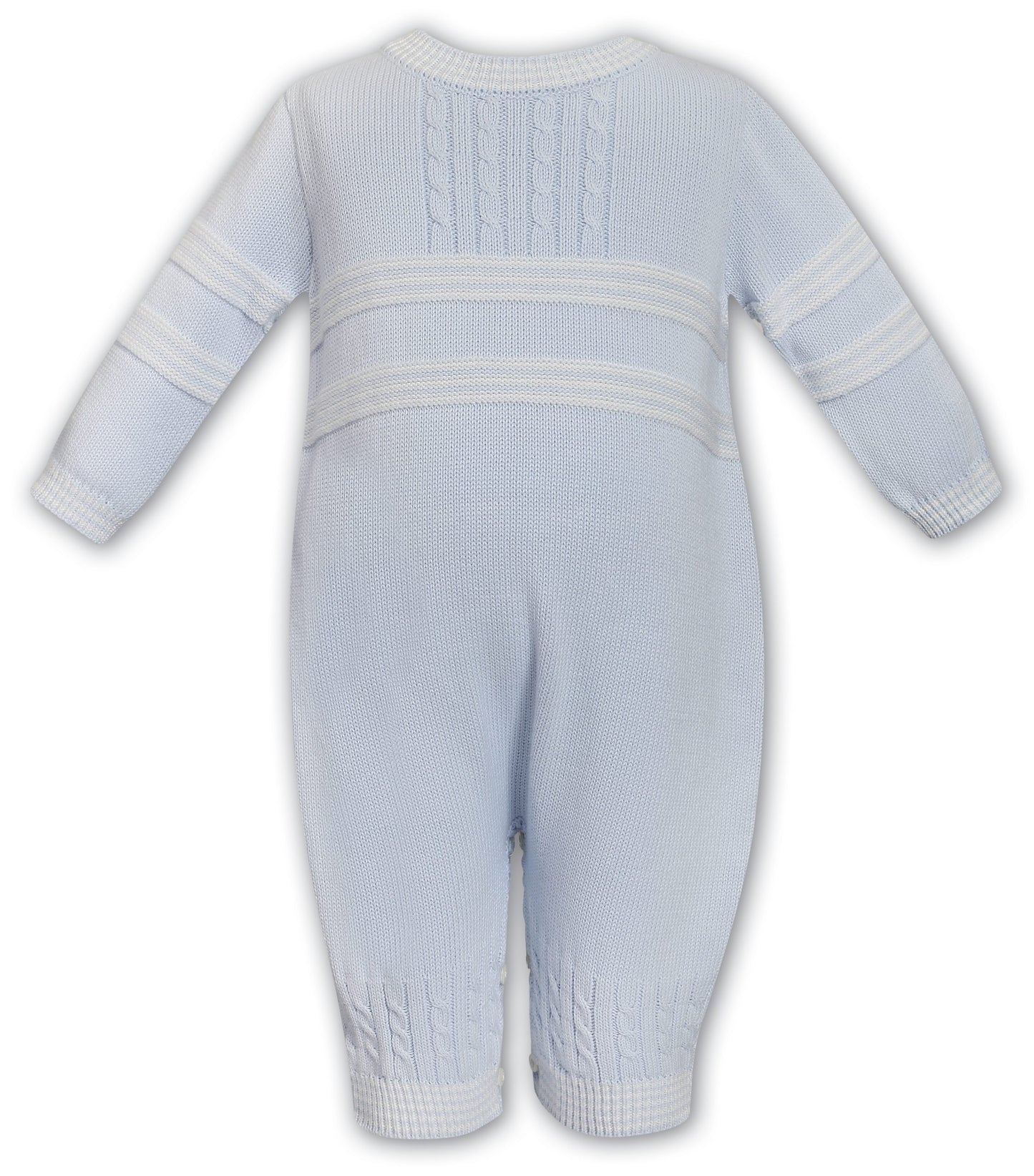 Sarah Louise 013737 Blue Knit Romper