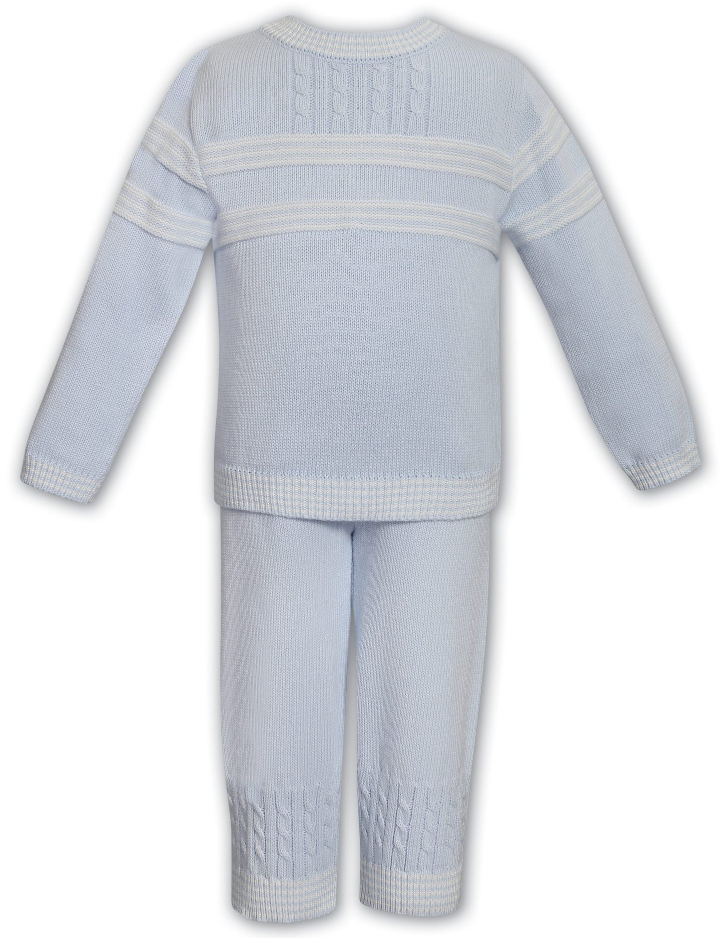 Sarah Louise 013738 Blue Knit 2pc set