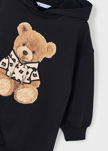 Mayoral 4928 Black Hooded Dress