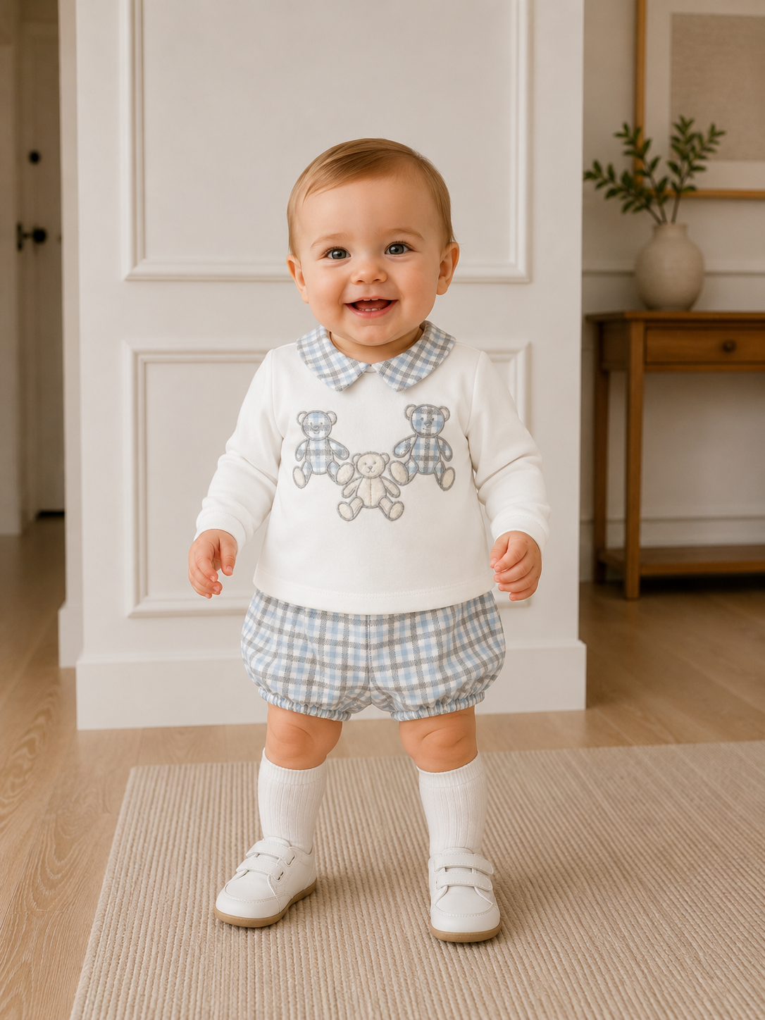 Deolinda 26622 Ivory/Blue Bloomer Set AW26
