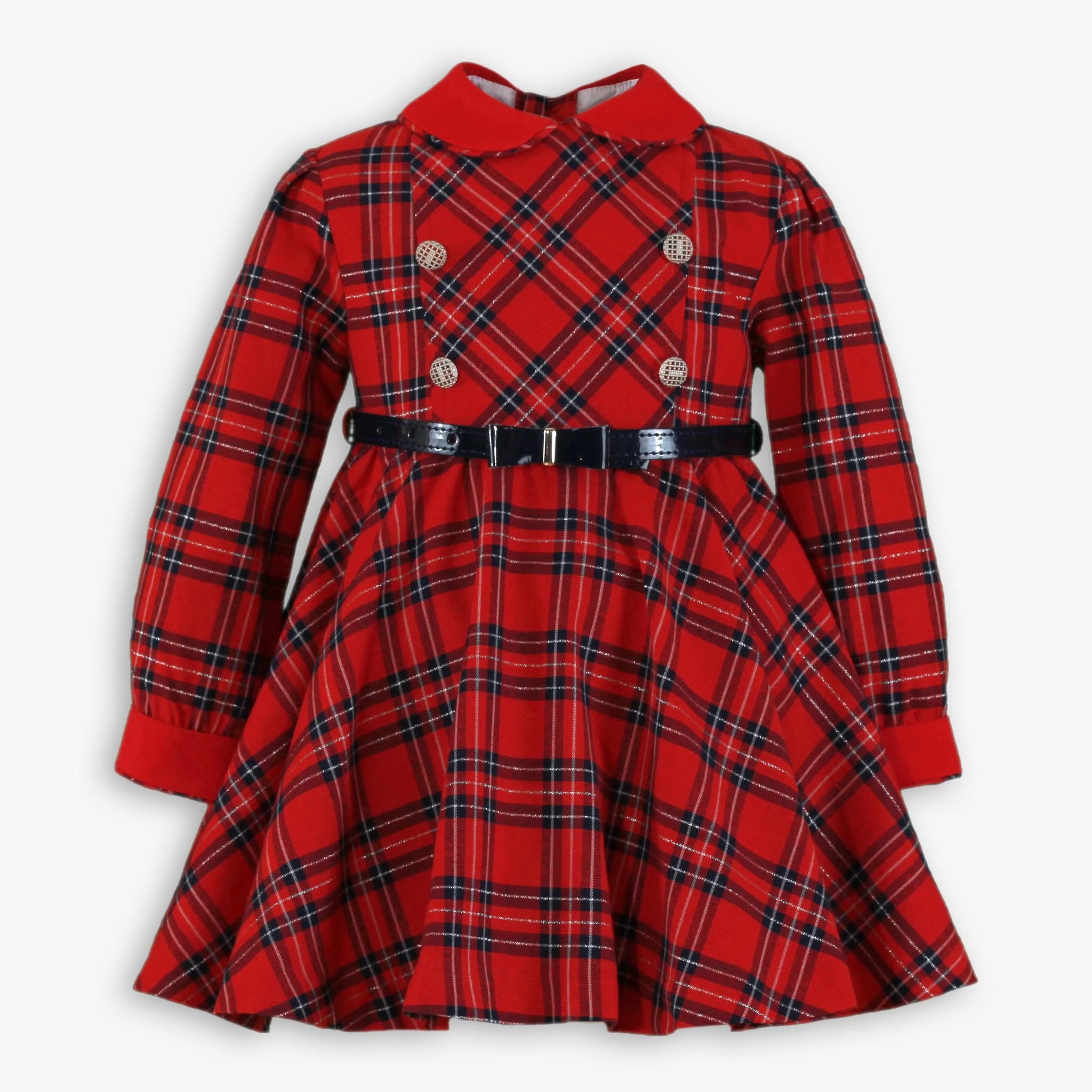 Miranda 232v Red Tartan Dress – Adorable Baby Clothing