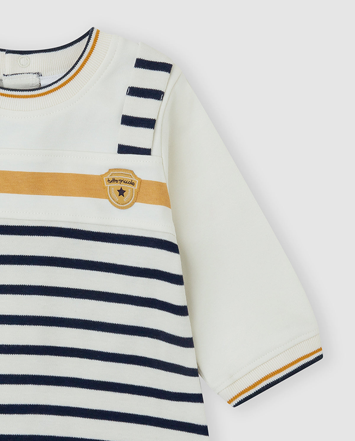 Tutto piccolo 2443 Navy/Beige Romper AW26