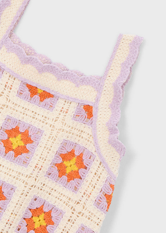 Mayoral 3935 crochet Dress SS26