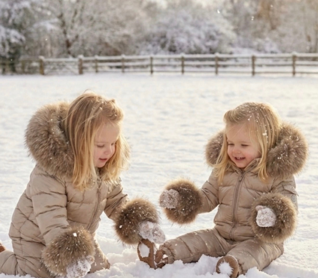 Camel Unisex Detachable Fur Snowsuit AW26 PREORDER