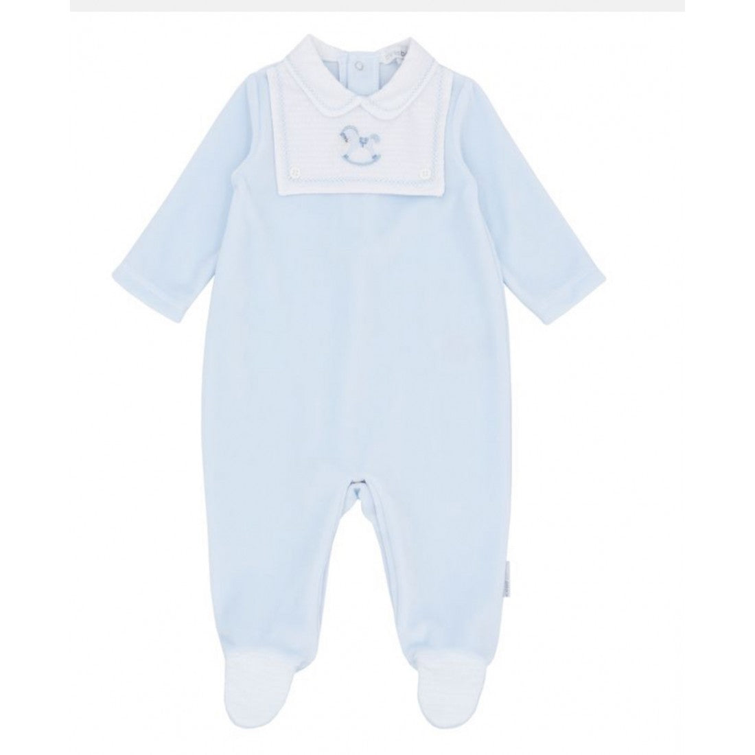 Blues Baby 2062 Blue Velour All In One