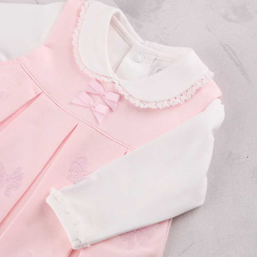 Emile Et Rose 8487 Mitzi Girls Pink Pinafore Dress AW26