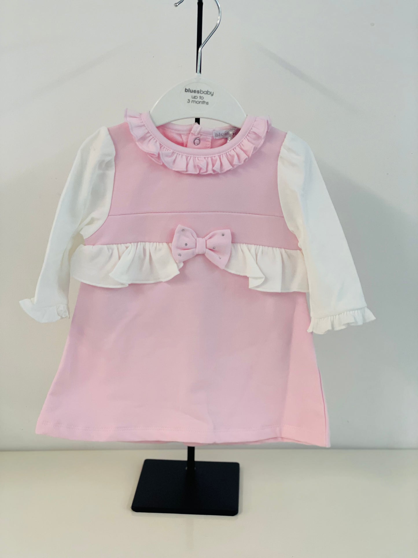 Blues Baby 2194 Pink Pinafore Dress