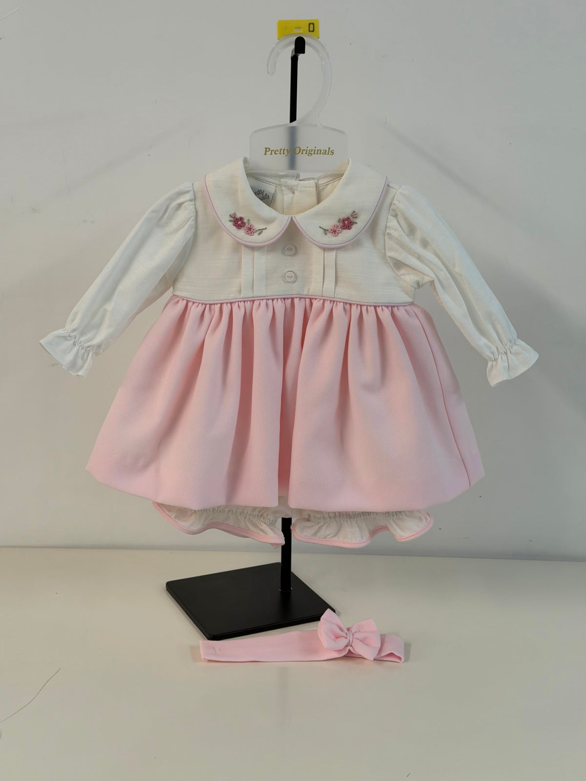 Pretty Originals BD02403 Pink/cream Dress Set AW26