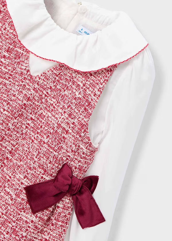 Mayoral 4990 Cherry Pinafore Dress