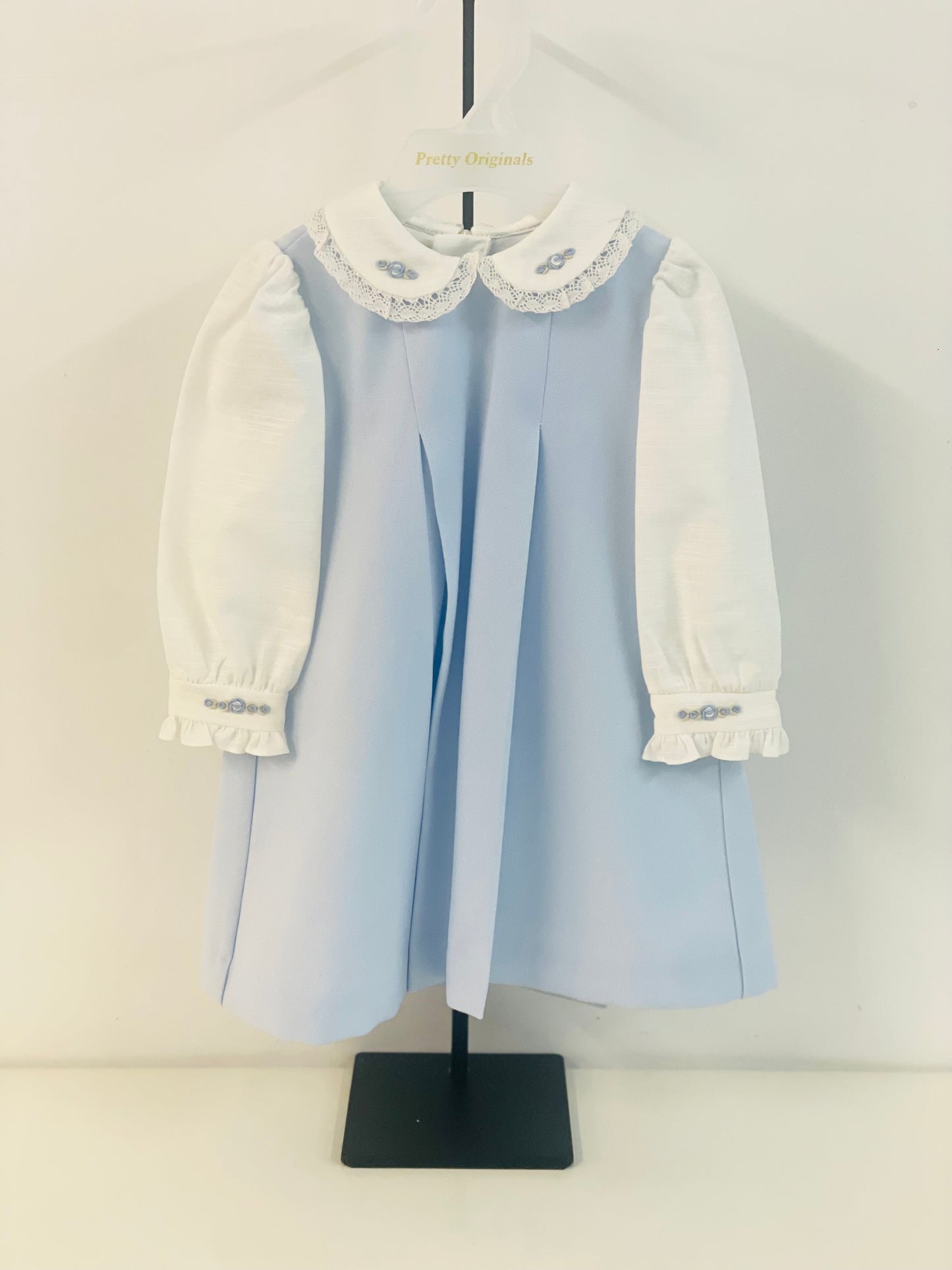 Pretty Originals BD02357 Blue Pinafore Dress