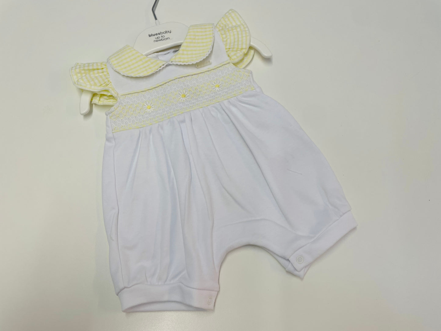 Bluesbaby BB2268 white/Lemon Romper SS26