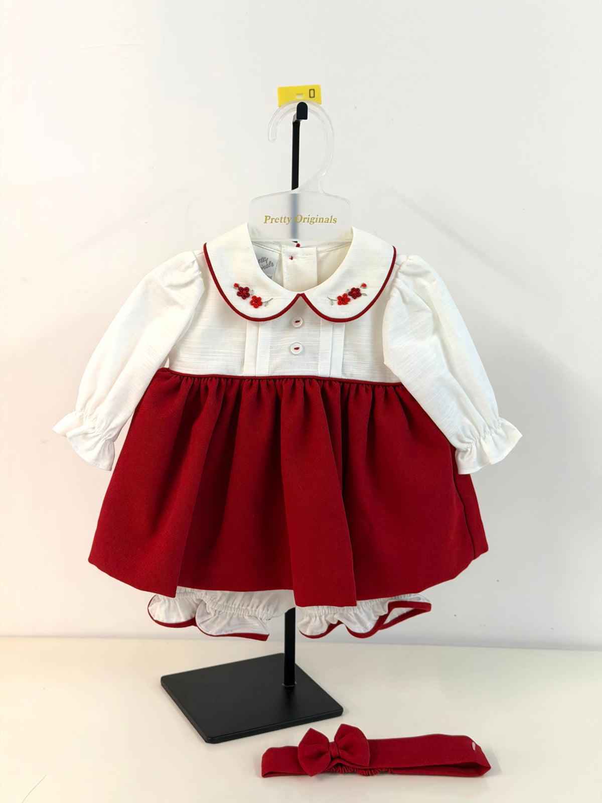 Pretty Originals BD02403 Red / cream Dress Set AW26