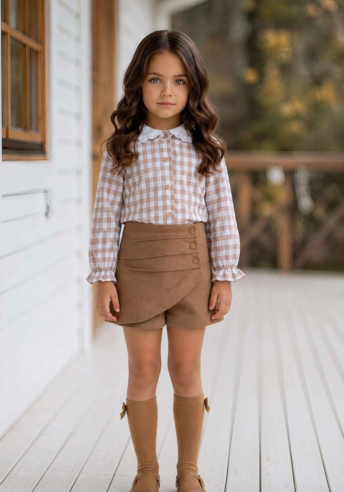 Miranda 609-23 Camel Skort Set AW26 PREORDER