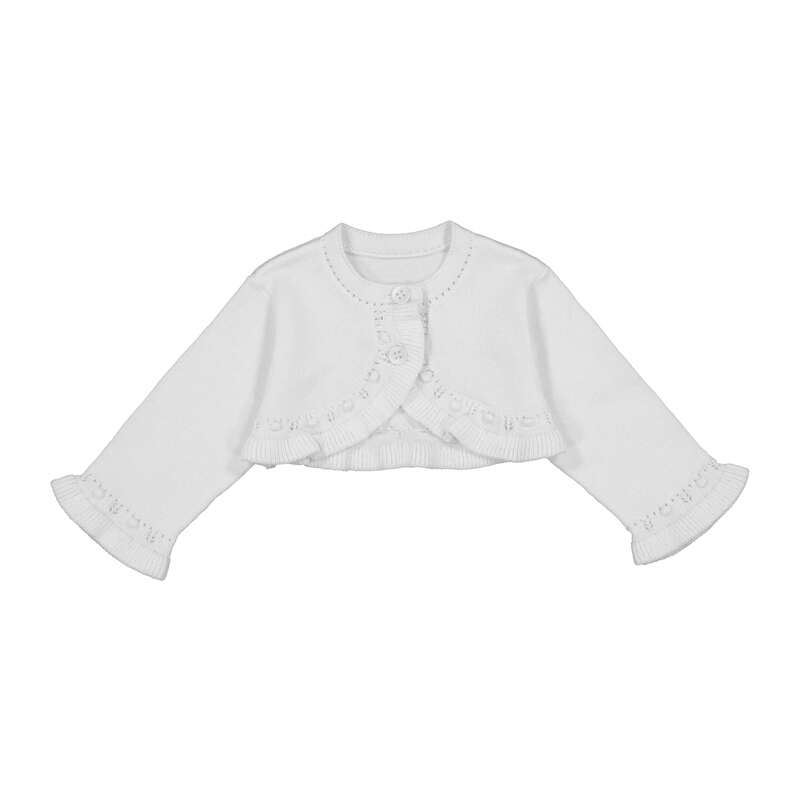 Mayoral 318 white cardigan ss26 pre order