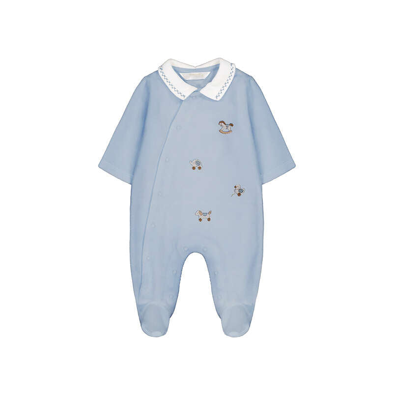 Mayoral 2764 Blue velour All In One AW26