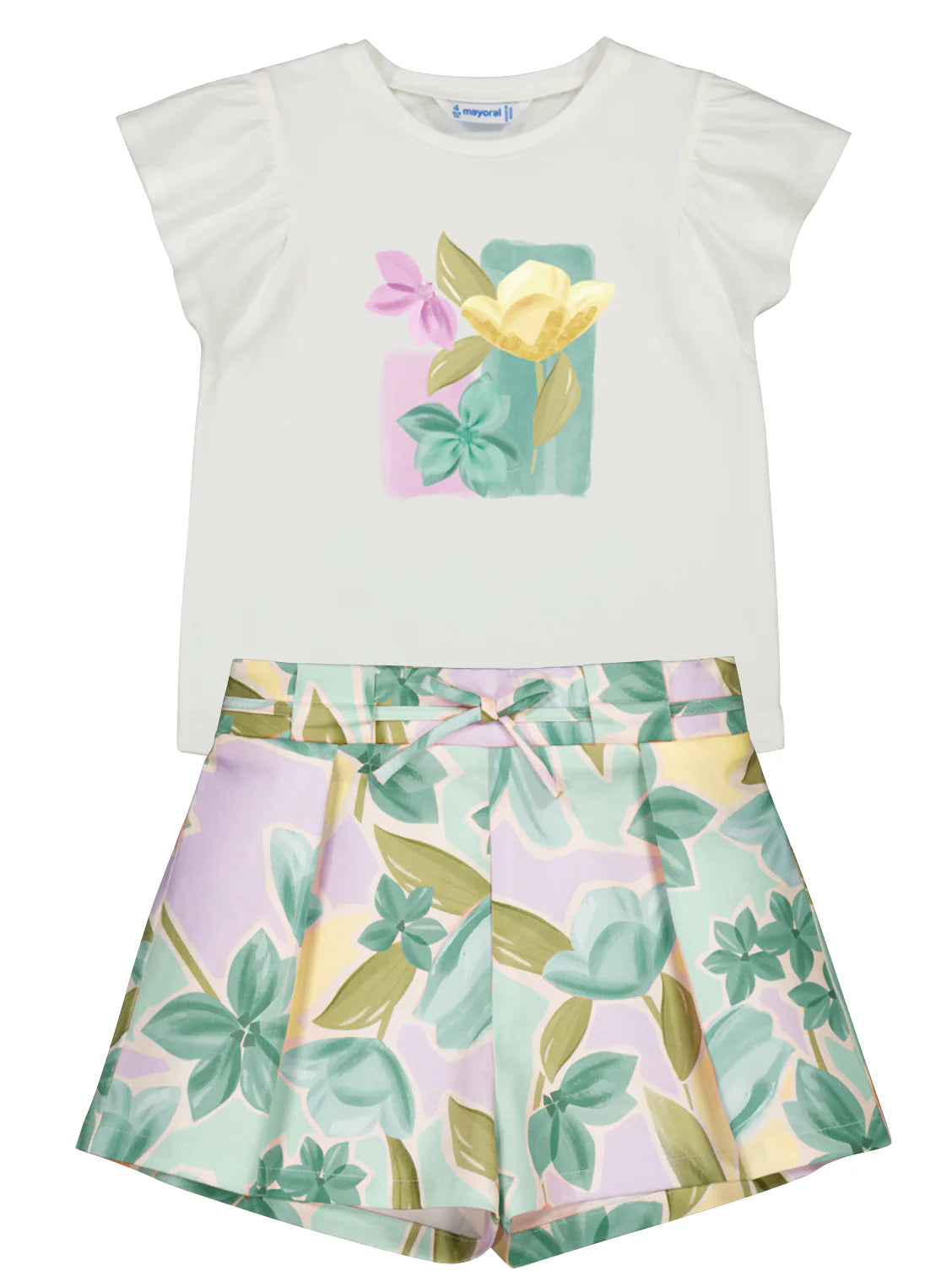 Mayoral 3906-3007 Aqua Short Set SS26