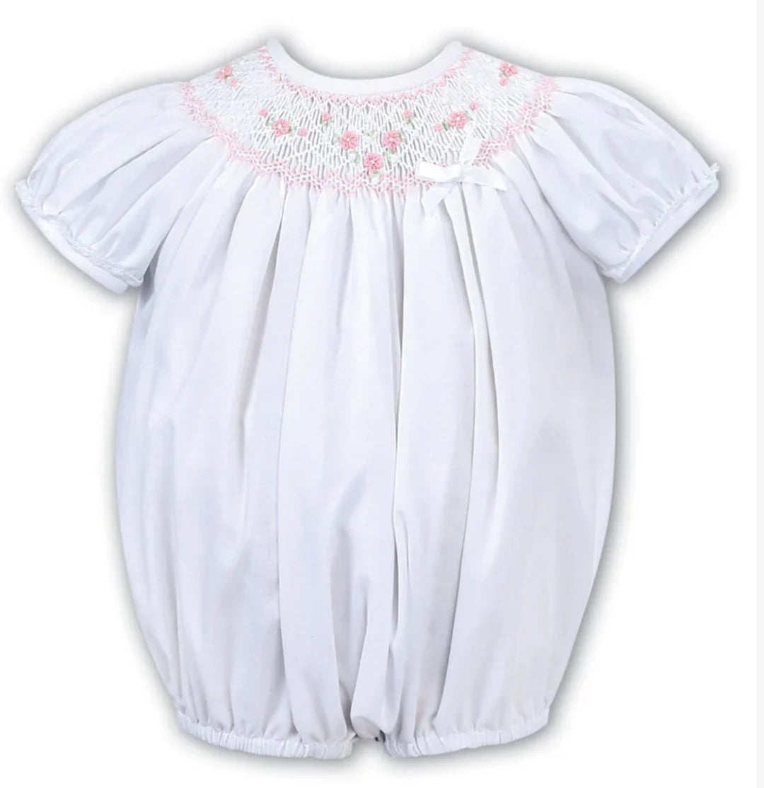 Sarah Louise C6004 white/pink Romper