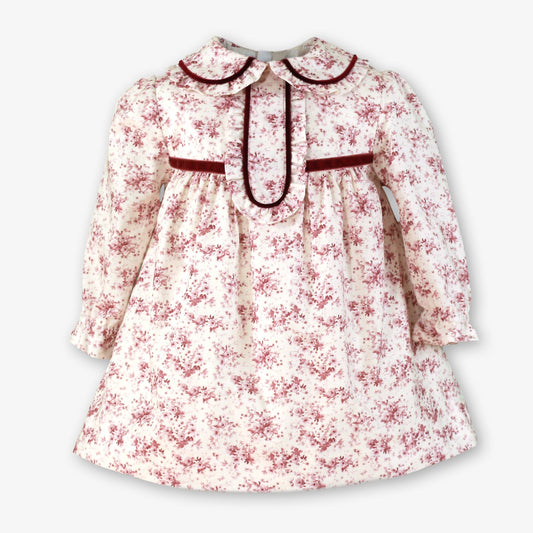 Miranda 128v Burgundy Floral Dress AW26 PREORDER