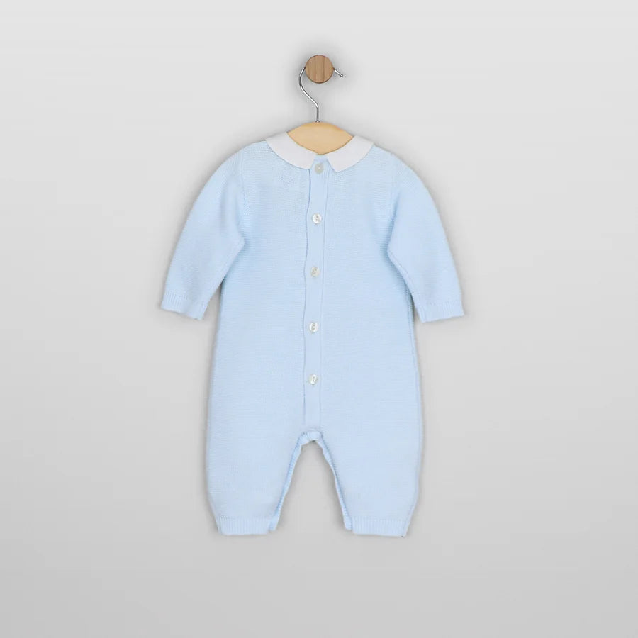 Emile Et rose 2662 Munro Boys Blue Knit All In One & Hat AW26
