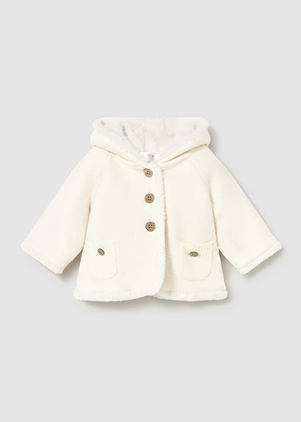 Mayoral 2333 Cream Knit Jacket