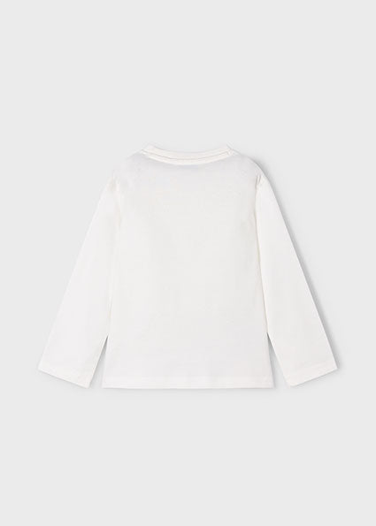 Mayoral 4086 Cream Long Sleeve Top