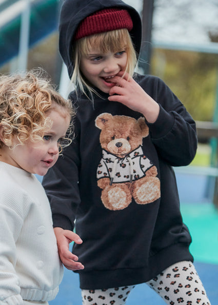 Mayoral 4928 Black Hooded Dress