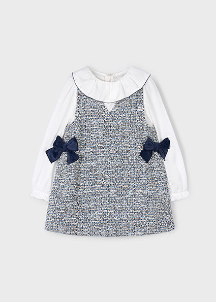 Mayoral 4990 ocean pinafore Dress