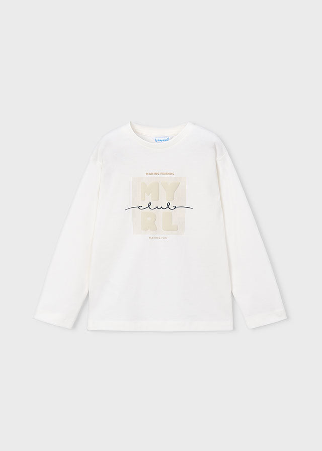 Mayoral 173 Cream Top AW26