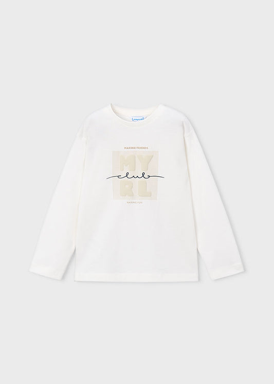 Mayoral 173 Cream Top AW26