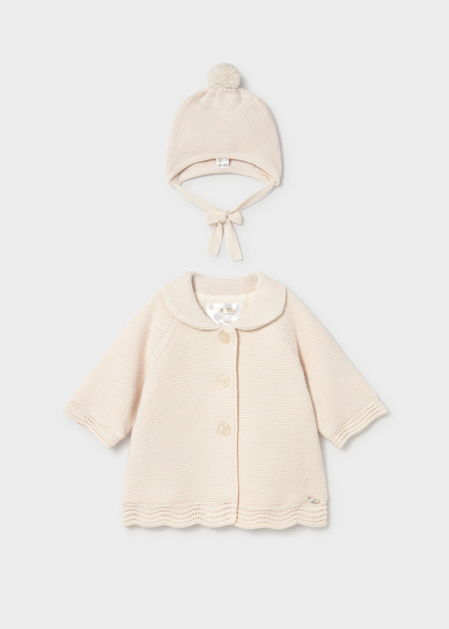 Mayoral 2403 Beige Knit jacket AW26