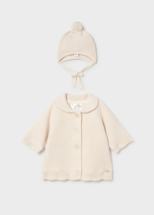 Mayoral 2403 Beige Knit jacket AW26