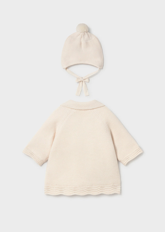 Mayoral 2403 Beige Knit jacket AW26