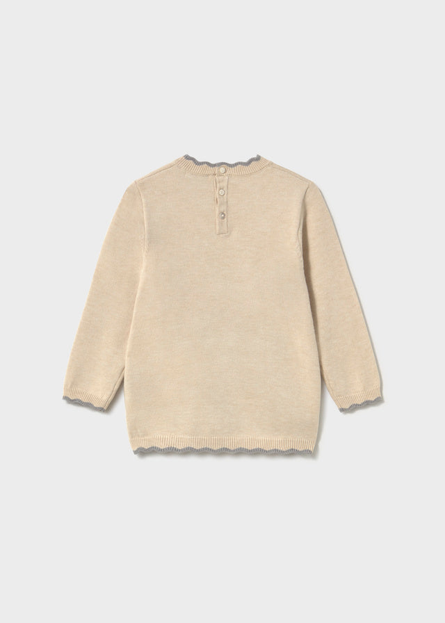 Mayoral 2942 Beige Knit dress AW26