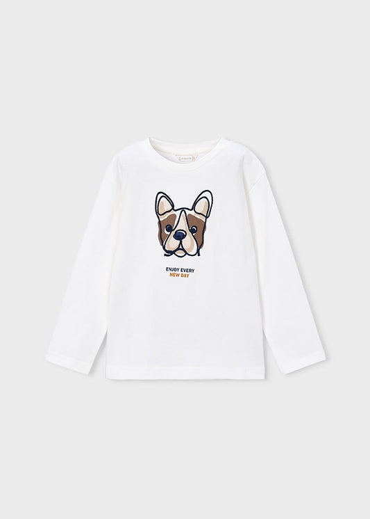 Mayoral 4022 Cream Long Sleeve Top AW26