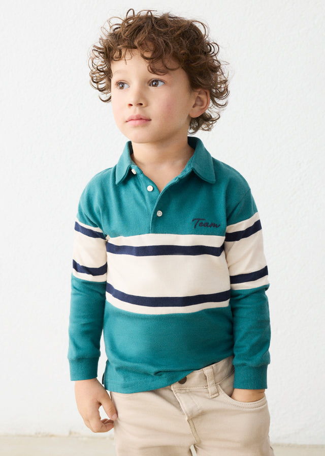 Mayoral 4140 Teal Polo Top AW26
