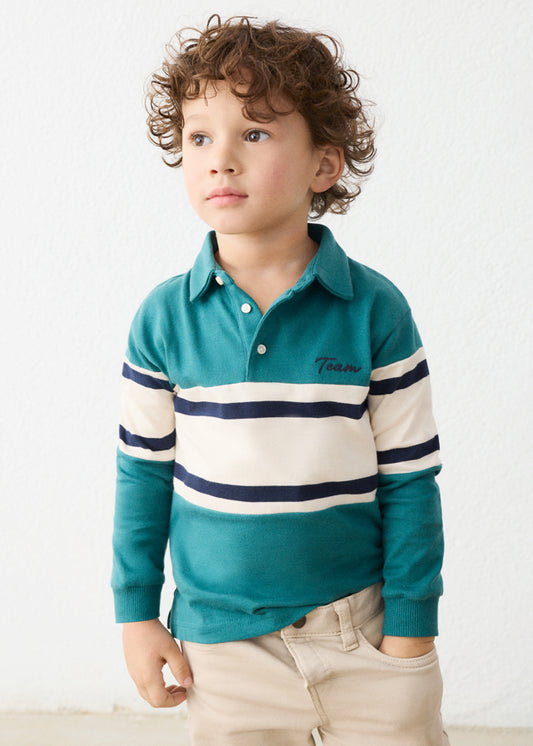 Mayoral 4140 Teal Polo Top AW26