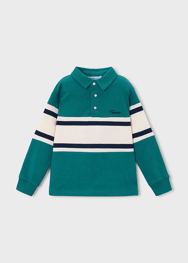 Mayoral 4140 Teal Polo Top AW26