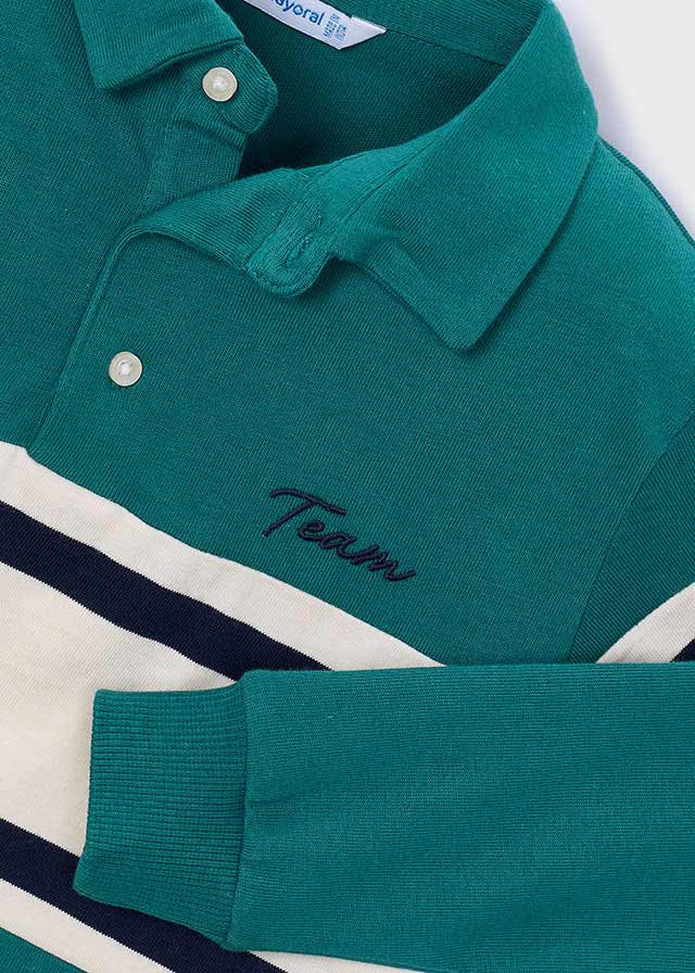 Mayoral 4140 Teal Polo Top AW26