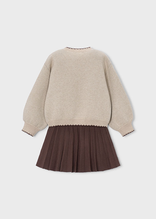 Mayoral 4933 Coffee Skirt Set AW26