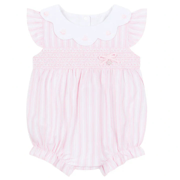 Deolinda 26508 pink striped Romper SS26 PREORDER