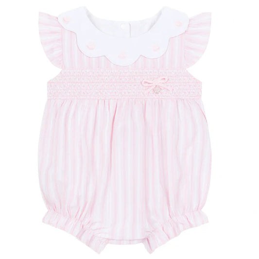 Deolinda 26508 pink striped Romper SS26 PREORDER