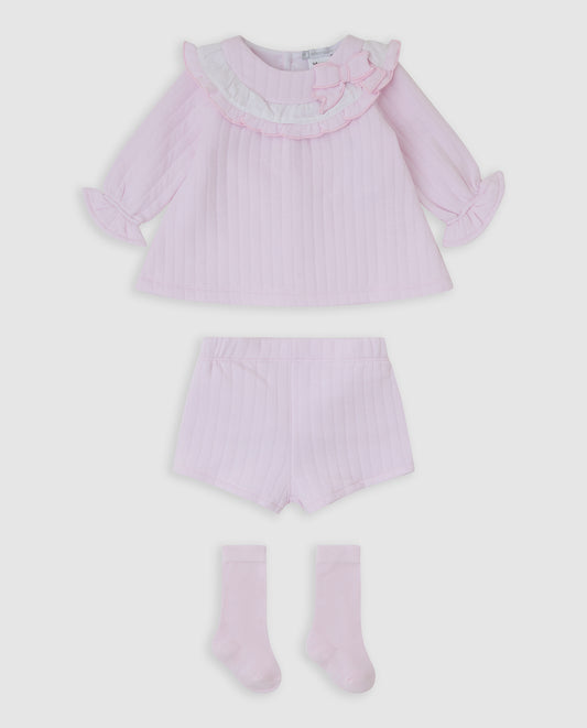 Tutto Piccolo 2283 Pink Jam pants set AW26