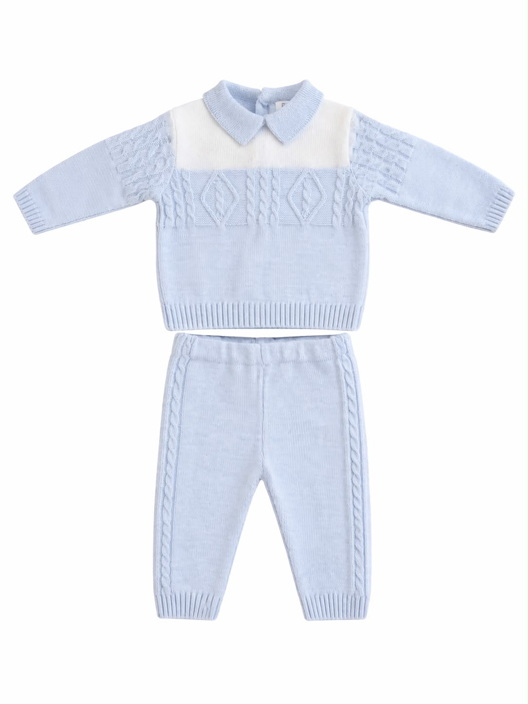 Sarah Louise 008276 2pc Blue Knit Set AW26