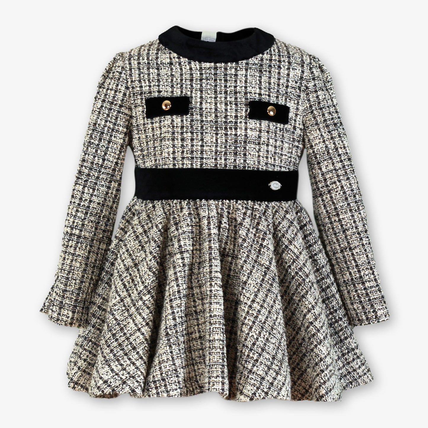 Miranda 240V Black Tweed Dress AW26 PREORDER