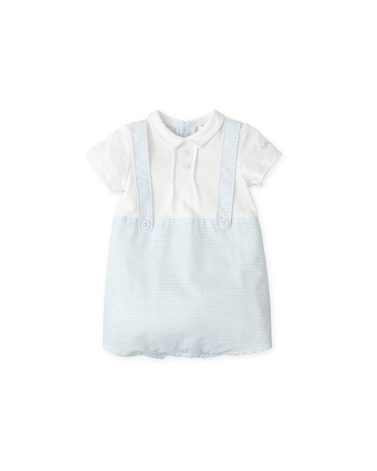 Tutto piccolo 2423 white/blue Romper SS26 PREORDER