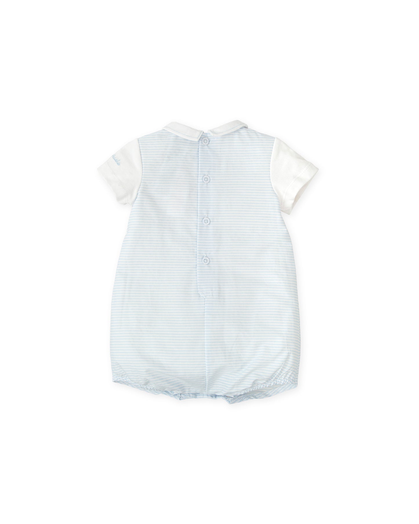 Tutto piccolo 2423 white/blue Romper SS26 PREORDER