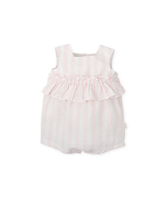 PRE ORDER Tutto piccolo 2432 Pink Striped  romper