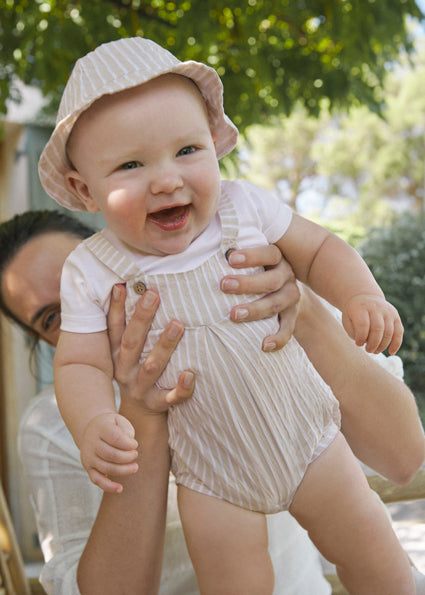 PRE ORDER Mayoral 1602 Beige Romper  Set