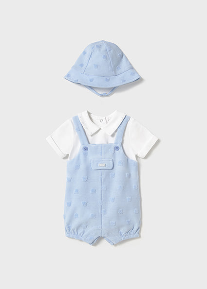 PRE ORDER Mayoral 1605 Blue Romper Set