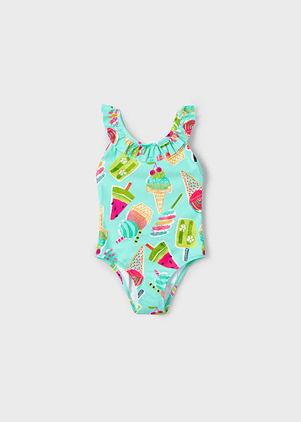 PRE ORDER Mayoral 3719 Aqua Printed Swimset